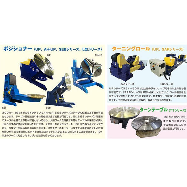 大型溶接用機械及び工場内設備設計製造のイメージ画像