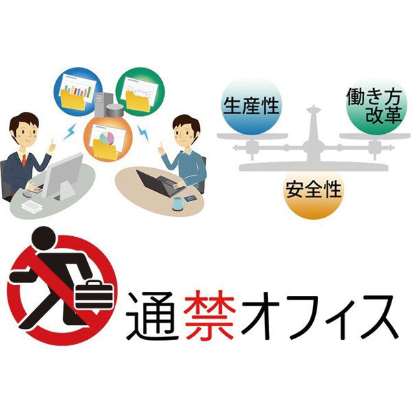 働き方改革「通禁オフィス」のイメージ画像