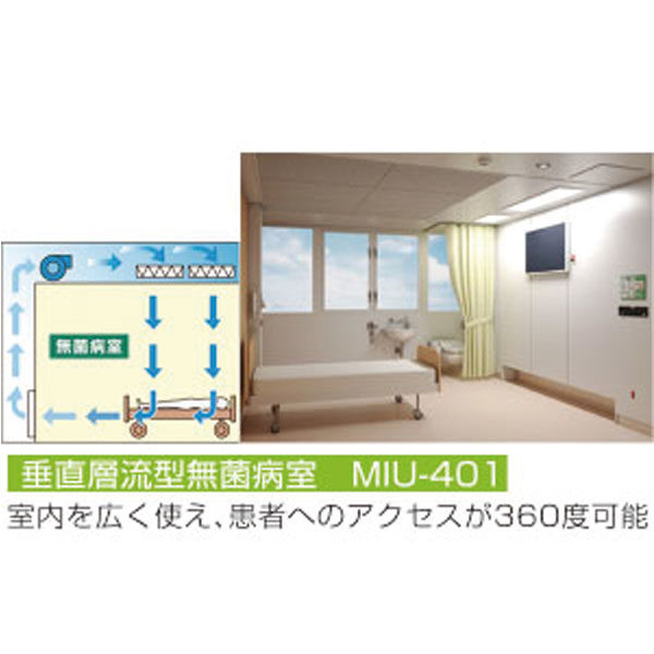 安心と実績ある無菌病室システムのイメージ画像