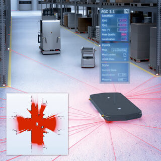 LiDAR-LOC | 2D LiDAR自己位置推定で適切な軌道を維持ガイダンスシステムのイメージ画像