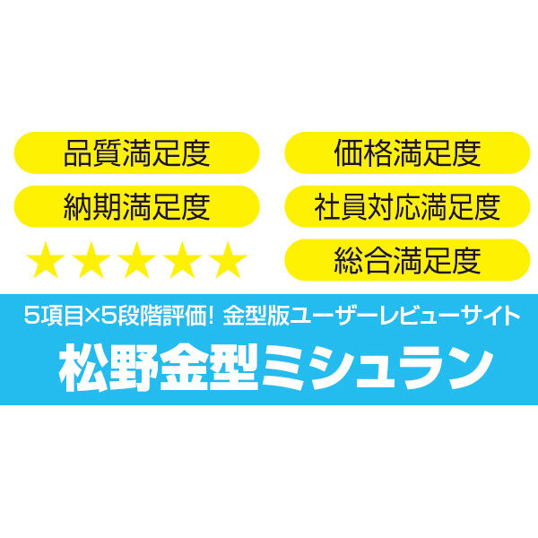 お客様からのリアルな評価を公開！「金型ミシュラン」のイメージ画像
