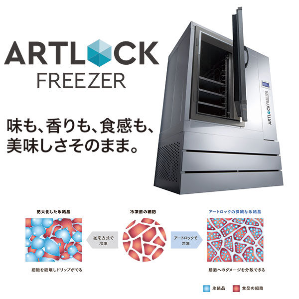 特殊冷凍技術で収益性改善!アートロックフリーザーのイメージ画像