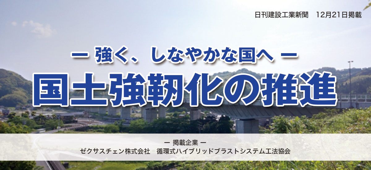 － 強く、しなやかな国へ ー　国土強靭化の推進のイメージ画像