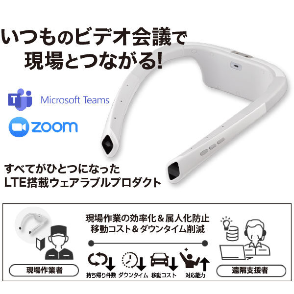 いつものビデオ会議で現場とつながる!のイメージ画像